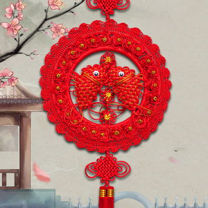 中国结双鱼挂件家居