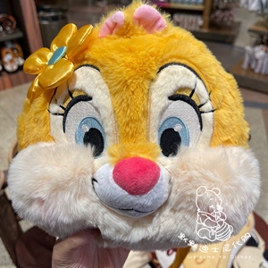 上海迪士尼国内代购奇奇蒂蒂克莉丝毛绒斜挎包可爱小包单肩包学生