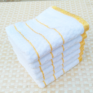 10条特价白毛巾棉吸水菠萝宾馆足疗洗浴成人家用面巾浴池澡堂毛巾