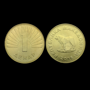 包邮马其顿10第纳尔1996年塑料钞 欧洲外国钱币外币纸币货币5人付款4