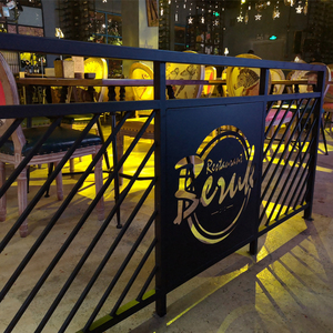 工业风铁艺围栏复古酒吧餐厅护栏矮隔断装饰网复式阁楼梯扶手定制