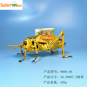 正版美国Safari仿真昆虫动物蚱蜢北美钝蝗虫外贸模型玩具860626