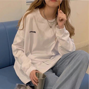 长袖t恤女ins超火学生