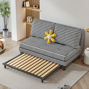 书房抽拉一体沙发床小型一米二折叠式直排一米五1.5米1.2两用沙发