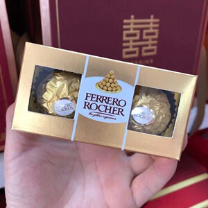 正品费列罗巧克力 瑞士莲2颗装礼盒装结婚喜糖生日满月喜庆糖果