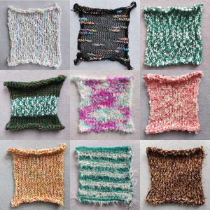 针织艺术服装设计面料小样现货创意针织面料二次再造定制代做成品