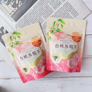 日本静冈白桃乌龙袋泡茶包8袋装冻顶乌龙桃子茶特价新日期