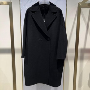 3qr db1883双面羊绒羊毛大衣珂洛芮2021秋冬路姆西茧型毛呢外套