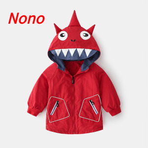 nono童装宝宝儿童卡通连帽外套春装 小童男童洋气防风衣春秋款