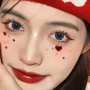 小仙女小魔仙淘宝网红眼妆贴闪片亮晶晶仙女落泪舞台新娘妆免胶水