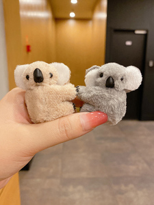 考拉立体小熊发夹女儿童可爱夹子头饰发卡网红秋冬毛绒树袋熊抓夹