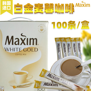 韩国咖啡Maxim三合一速溶咖啡 原装进口咖啡 金牌麦馨白咖啡100条