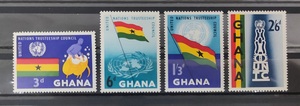 加纳 1959年联合国托管委员会4全 旗帜与徽章等