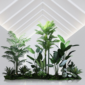大型落地绿植造景仿真散尾葵盆栽室内客厅展厅服装店绿植橱窗装饰
