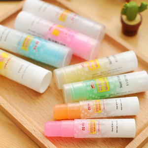 点石文具韩国进口25克糖果色果冻胶棒透明无毒超强粘性固体胶7001