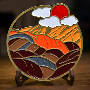 金属徽章定制订做勋章校徽纪念币旅游纪念品烤漆工艺品uv打印滴胶