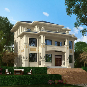 3321新款三层别墅设计图纸欧式豪华新农村自建房乡村洋房全套3层