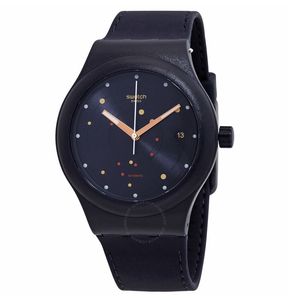 美国直邮代购正品swatch斯沃琪夜光日历中性自动机械手表sutn403