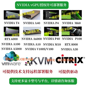 Nvidia英伟达vGPU授权许可vDWS vWS最新版显卡授权部署技术支持