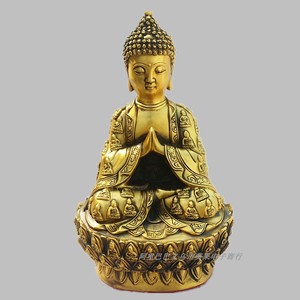 开光纯铜佛像摆件 万佛朝宗千面如来佛 镇宅保平安家居风水摆设