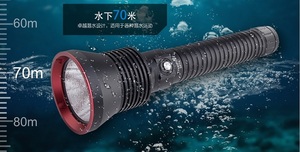 二代XHP70.2灯珠P70专业潜水强光手电筒打鱼黄白光远射ULTRA-FIRE