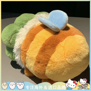 日本代购小苦bee蜜蜂毛绒玩具创意苦瓜玩偶公仔丑萌蔬菜抱枕娃娃