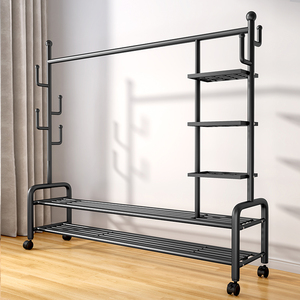 移动晾衣架杆式