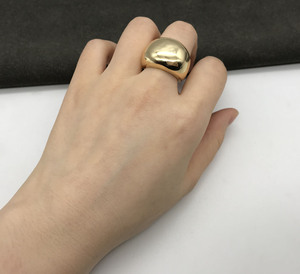 0306外贸尾单戒指 质感时尚欧美风金属戒指大光面戒指开口戒指