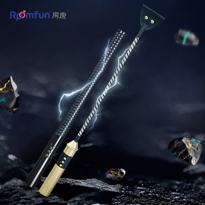 房趣电击器马鞭皮拍鞭子响拍刺激鞭打sp情趣sm道具充电脉冲电击棍