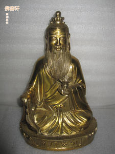 包邮燃灯道人燃灯大仙燃灯长老神像佛像铜像风水摆件工艺品纯铜