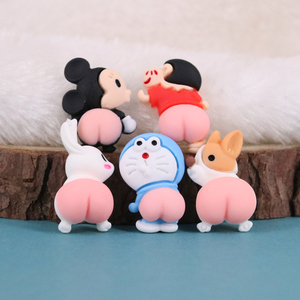 卡通哆啦a梦撅屁股树脂配件diy奶油胶手机壳材料发饰品服装辅料