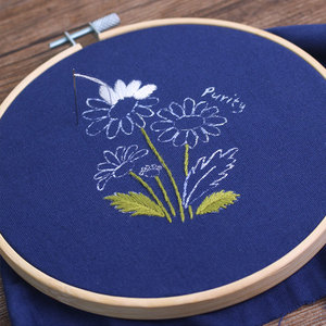 新款纯棉十字绣布帆布手工刺绣纯素色彩色绣花专用布家居diy绣布