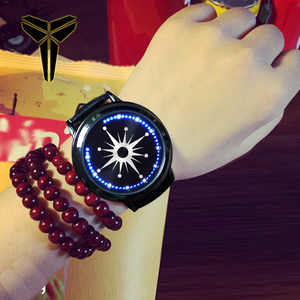 exo边伯贤明星同款应援会礼物led触摸屏防水手表男女周边学生生日