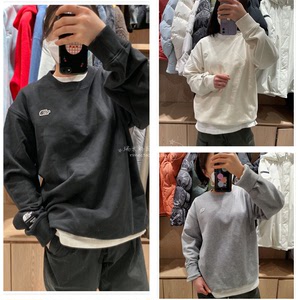 韩国代购thenorthface北面卫衣22春新款男女圆领小标袖标nm5mn00