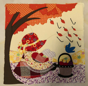 厂家成品画特价处理 儿童亲子diy手工布贴画拼布嵌布画成品大处理