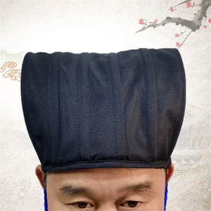 春秋战国古装汉服帽子头巾帽古代官帽学士帽圆顶祭孔演出帽通用
