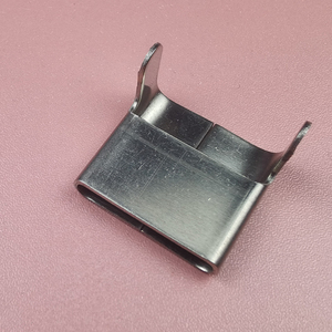 20mm不锈钢扎带扣 l型扣 打包扣 钢带捆扎扣 卡扣 亮面抛光去毛刺