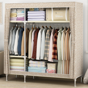 新款25mm钢管放衣服的衣柜衣服收纳柜子省空间衣柜组装衣服柜成人