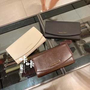 CHARLES&KEITH新加坡限定小CK6-10680947-3简约纯色女士长款钱包