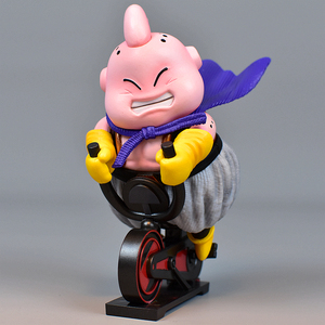 七龙珠魔人布殴手办gk恶搞创意健身场景减肥中的布殴模型摆件公仔