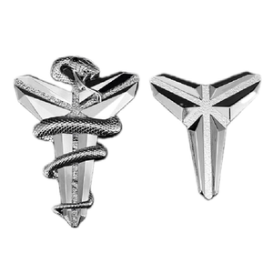 汽车nba科比标志kobe黑曼巴logo3d金属车标电动车贴车身篮球贴纸