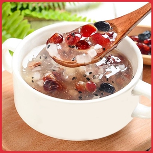 水果坚果藕粉羹手工莲子羹营养藕粉西湖早餐粥500g/营养