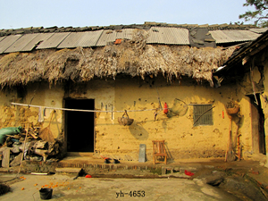 3d主播直播间装饰背景布网红抖音拍视频农村风景老房子破屋背景墙