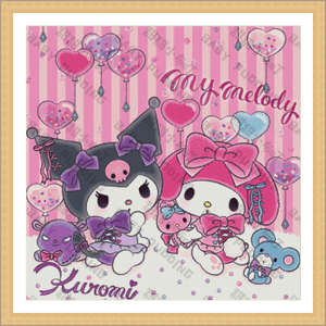 【甜甜小布叮】高ct十字绣 25ct三丽鸥系列02美乐蒂&库洛米