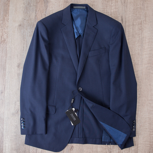 loropian@意大利纯羊毛半里子干爽透气中青年西装休闲西服上衣男