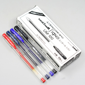 包邮批发uniball三菱UM100日本进口中性笔0.5m笔芯um100签字水笔