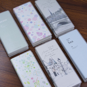 四本装初品文具b6迷你侧翻横线胶套本随身便携带小本子学生记事本