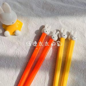 现货日本采购可爱卡通米菲兔miffy学生餐具儿童树脂筷子18cm