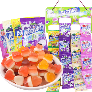阿尔卑斯软糖乐嚼qq糖果汁糖果橡皮糖儿童休闲小吃零食批发包邮