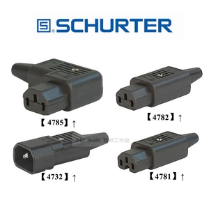 瑞士Schurter 舒特4781/4782/4022 /4785/4732发烧IEC电源尾插C14